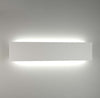 Applique-gesso-kit-emergenza-Belfiore-9010-2421B+099.142-LED-50CM-lampada-parete-verniciabile-biemissione