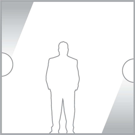 Applique-gesso-kit-emergenza-Belfiore-9010-BAIZE-BIG-2422B.3045-LED-lampada-parete