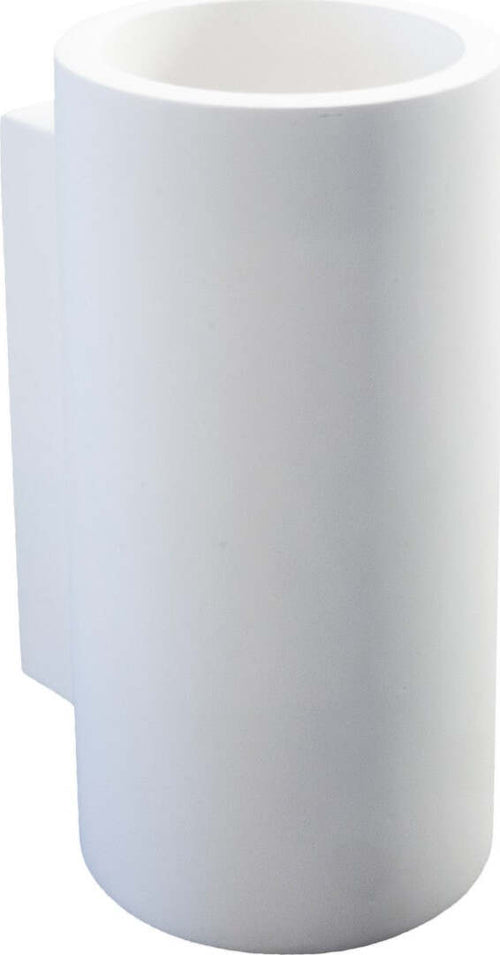 Applique-gesso-Neo-Luce-9010-Belfiore-0048-LED-lampada-parete-verniciabile-cilindro-biemissione-interno-GU10