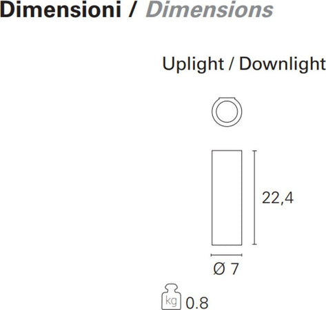 Applique-gesso-Pan-International-TUBE-PAR10002-GU10-LED-moderno-lampada-parete