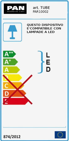Applique-gesso-Pan-International-TUBE-PAR10002-GU10-LED-moderno-lampada-parete