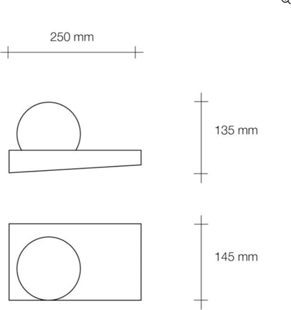 Applique-gesso-Sforzin-illuminazione-CICLADI-T385-GX53-LED-moderno-lampada-parete