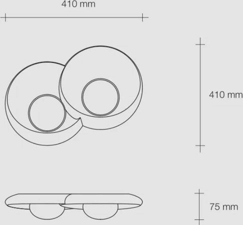 Applique-gesso-Sforzin-illuminazione-PITANE-T401-GX53-LED-moderno-lampada-parete