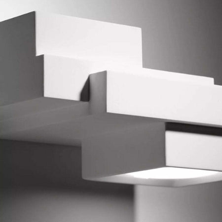 Applique-gesso-Sforzin-illuminazione-SIBARI-T380-GX53-LED-moderno-biemissione-lampada-parete