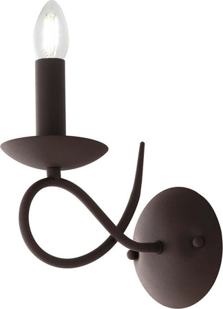 Applique Ginevra Corten 1Xe14 12X23X21Cm Illuminazione/Illuminazione per interni/Illuminazioni per pareti/Applique Led Mall Home - Napoli, Commerciovirtuoso.it