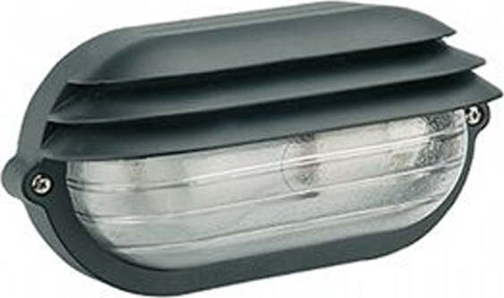 Applique-Grande-Esterno-Palpebra-Ovale-Alluminio-E-Vetro-Nero-1-Luce-E27