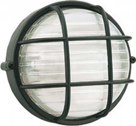 Applique-Grande-Gabbia-Industriale-Tonda-Alluminio-E-Vetro-Nero-1-Luce-E27