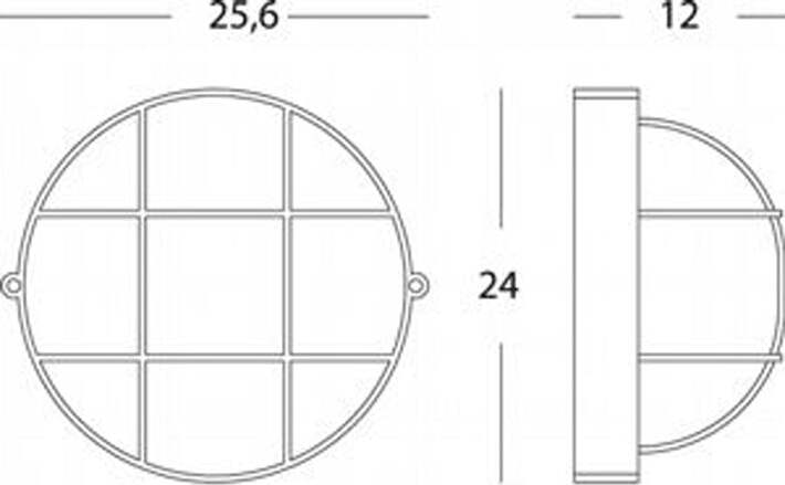 Applique-Grande-Gabbia-Industriale-Tonda-Alluminio-E-Vetro-Nero-1-Luce-E27