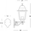 Applique-Grande-In-Alto-Esterno-Quadrata-Alluminio-E-Vetro-Nero-1-Luce-E27