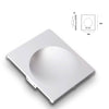 *STOCK* Portafaretto In Gesso Ceramico ad incasso GHOST 350x290x75mm foro 13cm 40W GU10 IP20 - Eternal Parquet