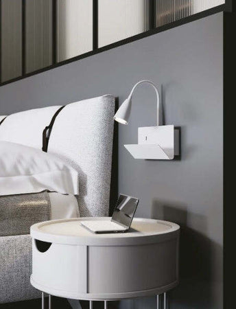 Applique-Gulp-Bianco-Usb-1Xgu10-23X49X27Cm