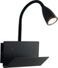 Applique Gulp Nero Usb 1Xgu10 23X49X27Cm Illuminazione/Illuminazione per interni/Illuminazioni per pareti/Applique Led Mall Home - Napoli, Commerciovirtuoso.it