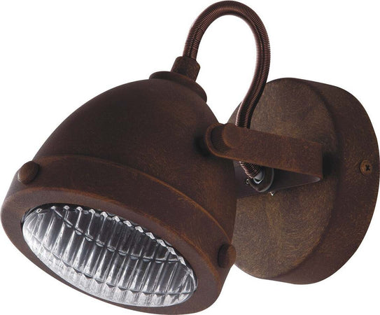 Applique Habana Ruggine 1Xgu10 11,6X14X11,6Cm Illuminazione/Illuminazione per interni/Illuminazioni per pareti/Applique Led Mall Home - Napoli, Commerciovirtuoso.it