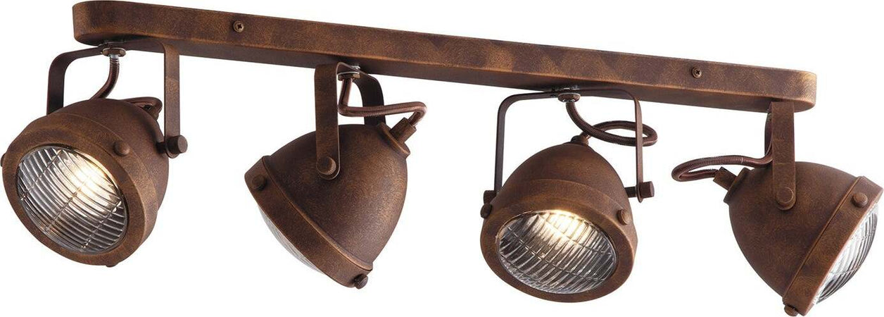 Applique Habana Ruggine 4Xgu10 64,5X15,5X11,6Cm Illuminazione/Illuminazione per interni/Illuminazioni per pareti/Applique Led Mall Home - Napoli, Commerciovirtuoso.it