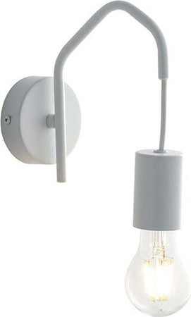 Applique Habitat Bianco 1Xe27 8X17,5X18Cm Illuminazione/Illuminazione per interni/Illuminazioni per pareti/Applique Led Mall Home - Napoli, Commerciovirtuoso.it