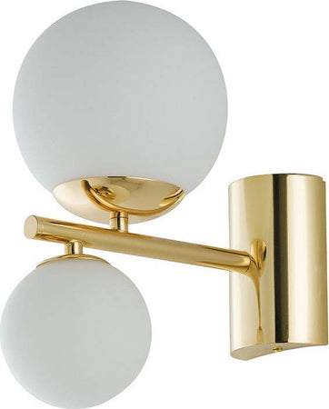 Applique Hera Oro 2Xg9 15X29X23Cm Illuminazione/Illuminazione per interni/Illuminazioni per pareti/Applique Led Mall Home - Napoli, Commerciovirtuoso.it