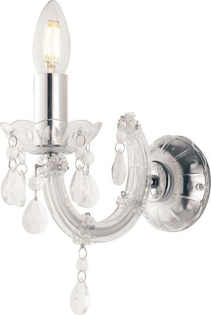 Applique Houston Trasparente 1Xe14 22X21Cm Illuminazione/Illuminazione per interni/Illuminazioni per pareti/Applique Led Mall Home - Napoli, Commerciovirtuoso.it