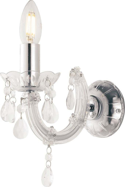 Applique Houston Trasparente 1Xe14 22X21Cm Illuminazione/Illuminazione per interni/Illuminazioni per pareti/Applique Led Mall Home - Napoli, Commerciovirtuoso.it