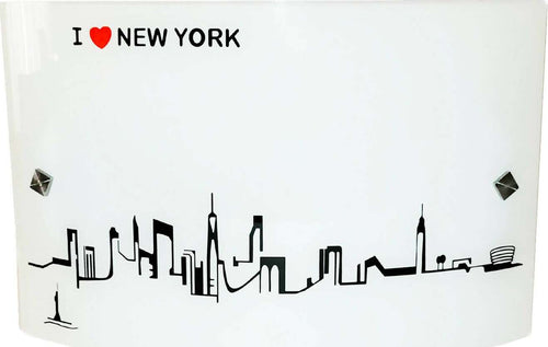 Applique I Lover New York Bianca Lampada Da Parete In Vetro Novecento 32 X 20 X 7 Porta Lampada E 27 Illuminazione/Illuminazione per interni/Illuminazioni per pareti/Applique Ideart - Valdilana, Commerciovirtuoso.it