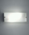 Applique-Illuminando-FLAT-AP-P-25x13-E27-LED-lampada-parete-vetro-satinato-trasparente-rettangolare-moderna-interno