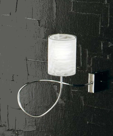 Applique-Illuminando-GINEVRA-CHIC-1-G9-LED-PVC-lampada-parete-metallo-moderna-modellabile-interno