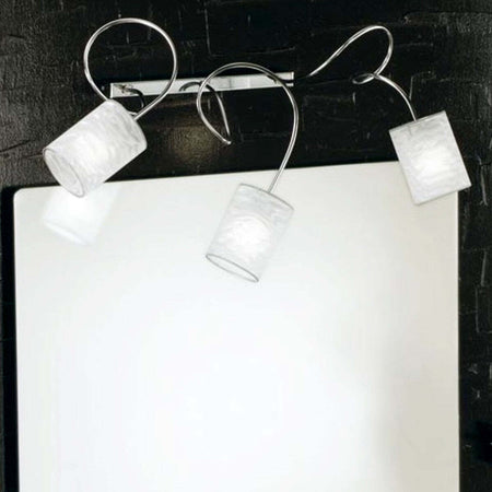 Applique-Illuminando-GINEVRA-CHIC-3-G9-LED-PVC-lampada-parete-metallo-moderna-modellabile-interno