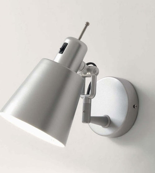 Applique-Illuminando-LOLA-AP-E27-LED-lampada-parete-moderna-orientabile-metallo-bianco-arancione-alluminio