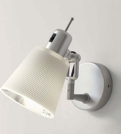 Applique-Illuminando-LOLA-AP-E27-LED-lampada-parete-moderna-orientabile-metallo-bianco-arancione-alluminio