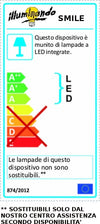 Applique-Illuminando-SMILE-P-12W-LED-1560LM-3000°K-lampada-parete-curva-moderna-alluminio-bianco-monoemissione-interno