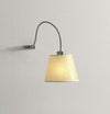 Applique-Illuminando-SOFT-AP1-E27-LED-lampada-parete-paralume-pergamena-metallo-flessibile-classica-moderna-interni