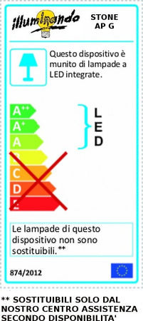 Applique-Illuminando-STONE-AP-G-30W-LED-3000LM-3000°K-lampada-parete-soffitto-metallo-acrilico-bianco-moderno-rettangolare