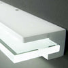 Applique-Illuminando-TECLA-12W-LED-1104LM-3000°K-vetro-lampada-parete-moderna-modulo-led-interno