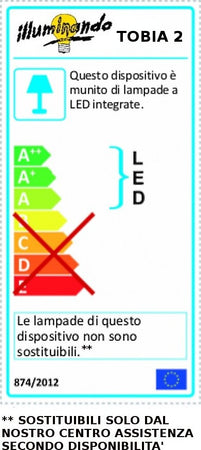 Applique-Illuminando-TOBIA-2-LED-24W-2212LM-3000°K-lampada-parete-mensola-moderna-bianco-gold-tortora-monoemissione-rettangolare