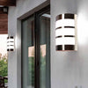Applique In Acciaio Lampada Da Parete Muro Interno Esterno Portalampada E27 Ip44
