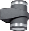 Applique In Alluminio 2x7w Con Doppia Emissione Corpo Grigio Luce 4000k Xc-9288 Articoli da Giardino > Illuminazione da esterno > Applique da esterno Trade Shop italia - Napoli, Commerciovirtuoso.it