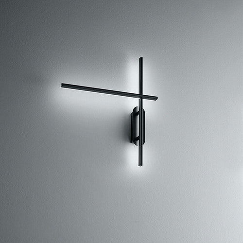 Applique-In-Alluminio-Moderna-Tange-Nero-Led-Piccola