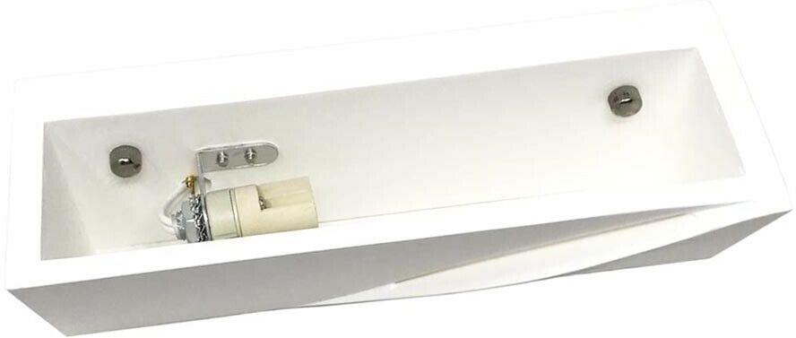 Applique In Gesso Lampada Da Parete Porta Lampadina G9 Verniciabile Gse78 Universo