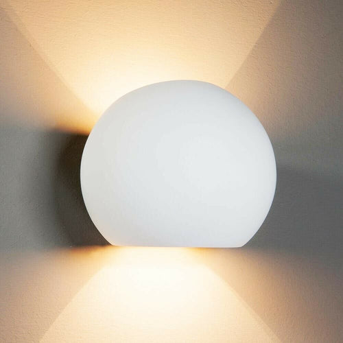 Applique In Gesso Lampada Moderna Da Parete A Doppia Emissione Luce Led G9 E07 Universo