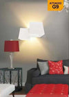 Applique In Gesso Moderno 2 Cubi A Doppia Emissione Luce Contemporanea G9 Gs-e74 Casa, arredamento e bricolage > Illuminazione da interno > Applique per interno Trade Shop italia - Napoli, Commerciovirtuoso.it