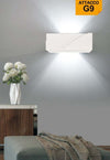 Applique In Gesso Rettangolare Intaglio Doppia Luce Led Attacco G9 Parete Gs-e78 Casa, arredamento e bricolage > Illuminazione da interno > Applique per interno Trade Shop italia - Napoli, Commerciovirtuoso.it