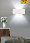Applique-In-Gesso-Rettangolare-Intaglio-Doppia-Luce-Led-Attacco-G9-Parete-Gs-e78