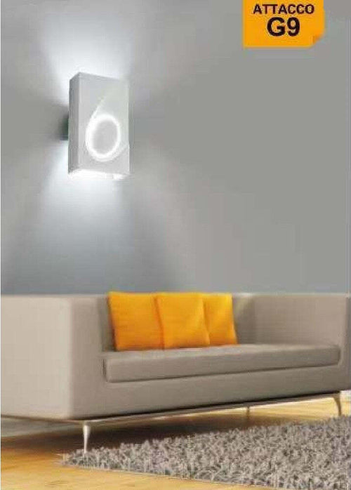 Applique In Gesso Rettangolare Up & Down Lampada Contemporanea Attacco G9 Gs-e40 Illuminazione/Illuminazione per interni/Illuminazioni per pareti/Applique Trade Shop italia - Napoli, Commerciovirtuoso.it