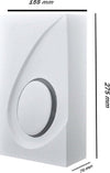 Applique In Gesso Rettangolare Up & Down Lampada Contemporanea Attacco G9 Gs-e40 Illuminazione/Illuminazione per interni/Illuminazioni per pareti/Applique Trade Shop italia - Napoli, Commerciovirtuoso.it