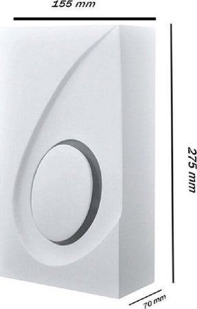 Applique In Gesso Rettangolare Up & Down Lampada Contemporanea Attacco G9 Gs-e40 Illuminazione/Illuminazione per interni/Illuminazioni per pareti/Applique Trade Shop italia - Napoli, Commerciovirtuoso.it