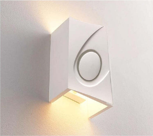 Applique In Gesso Rettangolare Up & Down Lampada Contemporanea Attacco G9 Gs-e40 Illuminazione/Illuminazione per interni/Illuminazioni per pareti/Applique Trade Shop italia - Napoli, Commerciovirtuoso.it