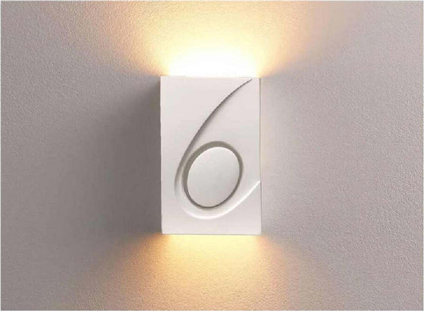 Applique In Gesso Rettangolare Up & Down Lampada Contemporanea Attacco G9 Gs-e40 Illuminazione/Illuminazione per interni/Illuminazioni per pareti/Applique Trade Shop italia - Napoli, Commerciovirtuoso.it