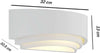 Applique In Gesso Ultra Moderno Mezza Luna Up & Down Lampada Attacco R7s Gs-e71 Casa, arredamento e bricolage > Illuminazione da interno > Applique per interno Trade Shop italia - Napoli, Commerciovirtuoso.it