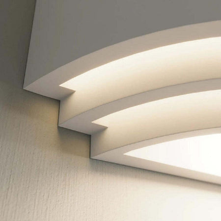 Applique In Gesso Ultra Moderno Mezza Luna Up & Down Lampada Attacco R7s Gs-e71 Casa, arredamento e bricolage > Illuminazione da interno > Applique per interno Trade Shop italia - Napoli, Commerciovirtuoso.it