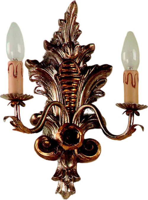 Applique-In-Legno-Classico-Argento-Mecca-2-Luci-Barbagianni