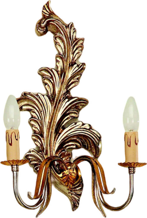 Applique-In-Legno-Classico-Argento-Mecca-2-Luci-Destro-Allocco